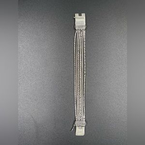Retired Silpada Designs 6 Strand Silver Bracelet.